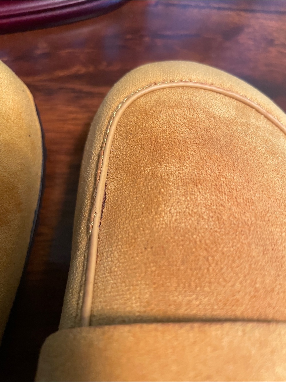 WEEBOO Suede Penny Loafers Women’s 6.5 Mustard Yellow *flaws* - Picture 6 of 6